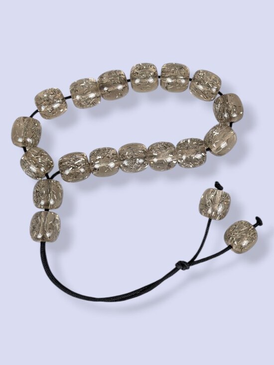 Jewelry - Clear Metallic Confetti Prayer Beads